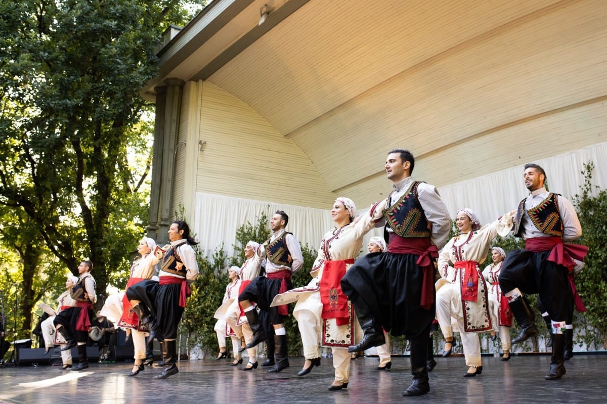 IX Starptautiskais tautas deju festivāls "Sudmaliņas" - koncerts "Trejdeviņas saules lēca" Vērmanes dārzā