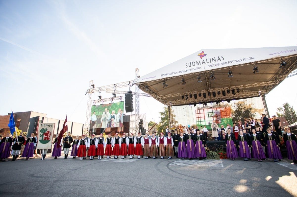 IX Starptautiskā tautas deju festivāla "Sudmaliņas" noslēguma koncerts Liepājā