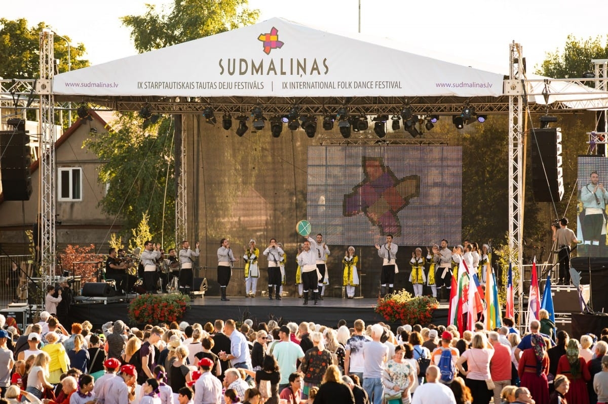 IX Starptautiskā tautas deju festivāla "Sudmaliņas" noslēguma koncerts Liepājā