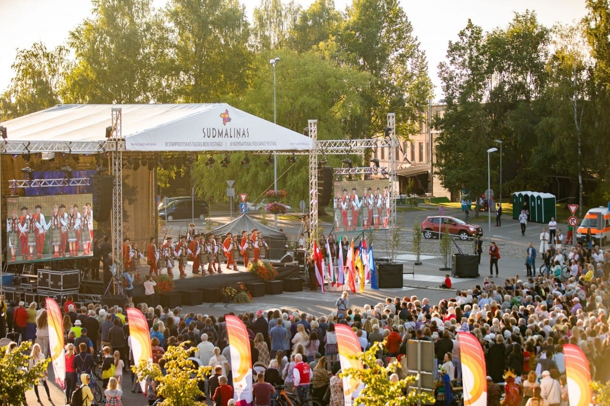 IX Starptautiskā tautas deju festivāla "Sudmaliņas" noslēguma koncerts Liepājā