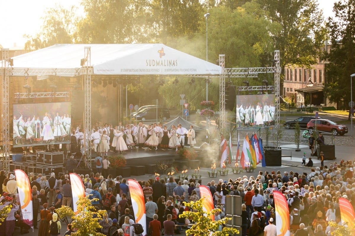 IX Starptautiskā tautas deju festivāla "Sudmaliņas" noslēguma koncerts Liepājā