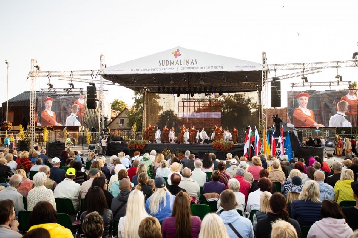 IX Starptautiskā tautas deju festivāla "Sudmaliņas" noslēguma koncerts Liepājā