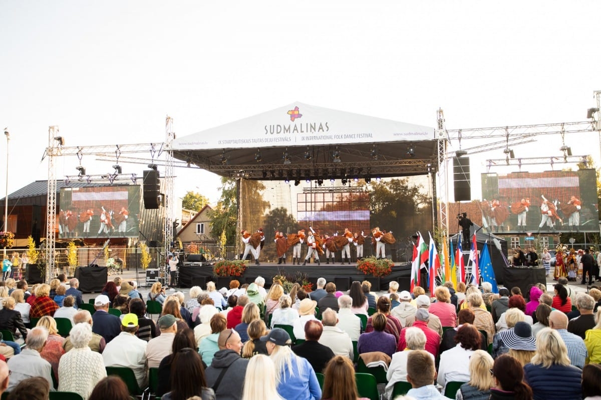 IX Starptautiskā tautas deju festivāla "Sudmaliņas" noslēguma koncerts Liepājā